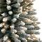 12ft. Pre-Lit Flocked Artificial Pencil Christmas Tree, Clear Lights